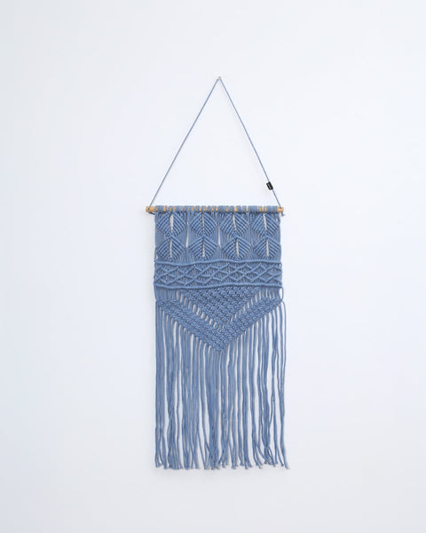 Boho Διακοσμητικό Τοίχου Macrame Tagger-Μπλε Raf