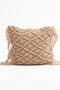 Boho Βαμβακερή Macrame Μαξιλαροθήκη Φιγούρας Tagger σε 8 Αποχρώσεις-Σοκολά