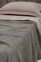 3D Βαμβακερή Stonewashed Μαύρη- Γκρι Κουβέρτα- Ριχτάρι Taline 3 Διαστάσεις