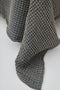 3D Βαμβακερή Stonewashed Μαύρη- Γκρι Κουβέρτα- Ριχτάρι Taline 3 Διαστάσεις