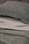3D Βαμβακερή Stonewashed Μαύρη- Γκρι Oxford Μαξιλαροθήκη Taline