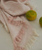 Μονόχρωμη Cottonlinen Πετσέτα Φαγητού με Κρόσσι Tomar 53x53cm-Πούδρα
