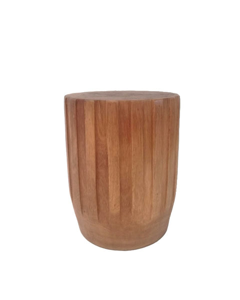 Σκαμπώ Τραπεζάκι Gear Teak Φυσικό Habitat 34x34x42cm