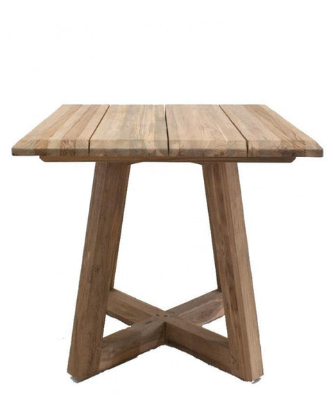 Τραπέζι από Μασίφ Ξύλο Teak Tripoli 80x80x75.5cm