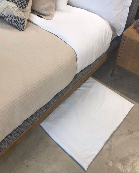 Ξενοδοχειακό Λευκό Πατάκι Memory Foam με Αποσπώμενο Κάλυμμα Turn Down Mat 50x70+2cm