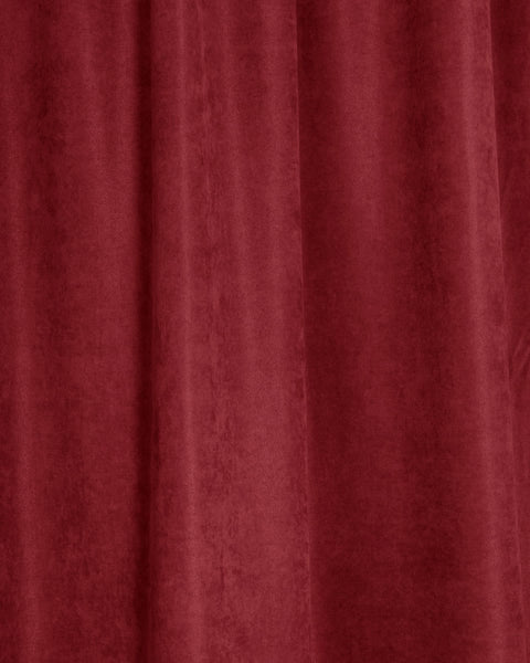 Μονόχρωμο Βελούδινο Ύφασμα Velvet Suede Φ300cm σε 4 Αποχρώσεις-Κόκκινο