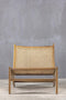 Lounge Natural Ξύλινη Πολυθρόνα Vimet 54x69x63cm