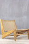Lounge Natural Ξύλινη Πολυθρόνα Vimet 54x69x63cm