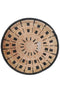 Διακοσμητικό Τοίχου από Φύλλα Φοίνικα Wall Disk σε 9 Σχέδια &amp; 3 Μεγέθη-Design 1-Large Φ 50cm