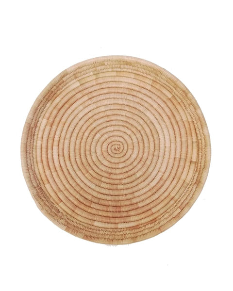 Διακοσμητικό Τοίχου από Φύλλα Φοίνικα Wall Disk σε 9 Σχέδια &amp; 3 Μεγέθη-Design 9 Natural-Large Φ 50cm