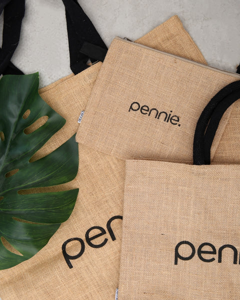 Οικολογική Tote Bag Φυσική Γιούτα Anabella