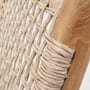 Πολυθρόνα Από Ξύλο Teak με Κορδόνι Bolo 61x76x67cm