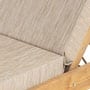 Ξύλινη Ξαπλώστρα με Μαξιλάρι Chizu 70x200x22cm
