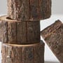 Ξύλινο Natural Δαχτυλίδι Πετσέτας Φαγητού Καφέ Ember 5x5cm