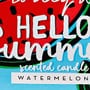 Αρωματικό Κερί Watermelon Hello Summer Tomy K 8.5x8.5x5.6cm