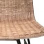 Πλεκτή Χειροποίητη Καρέκλα από Φυσικό Rattan Nina 44x55x47.5cm