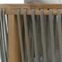 Πολυθρόνα Lounge με Μαξιλάρι Από Ξύλο Teak & Κορδόνι Dubai 60x60x70cm