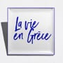 Πιάτο Λευκή Πορσελάνη La vie en Grece Tomy K 21x21cm