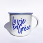 Κούπα Λευκή Πορσελάνη La vie en Grece Tomy K 250ml
