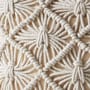 Boho Βαμβακερή Macrame Μαξιλαροθήκη Φιγούρας Luna 40x40cm