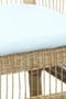 Πλεκτή Πολυθρόνα από Φυσικό Rattan με Μαξιλάρι Mamah 65x72x84cm