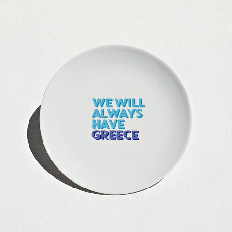 Πιάτο Λευκή Πορσελάνη Memories Tomy K σε 2 Διαστάσεις-Διάμετρος 28cm