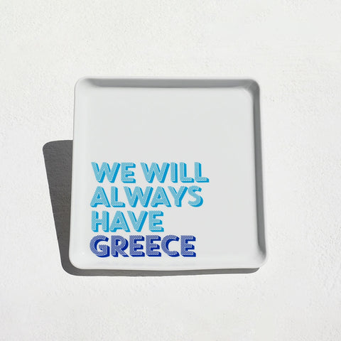 Πιάτο Λευκή Πορσελάνη Memories Tomy K  21x21cm