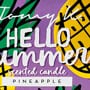 Αρωματικό Κερί Pineapple Hello Summer Tomy K 160gr 8.5x8.5x5.6cm