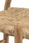 Πολυθρόνα Από Teak με Φυσική Ψάθα Agathe 46x45x90cm