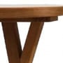 Τραπέζι από Μασίφ Ξύλο Teak Silva 100x100x75cm