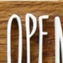 Διακοσμητική Πινακίδα We Are Open 25x12cm