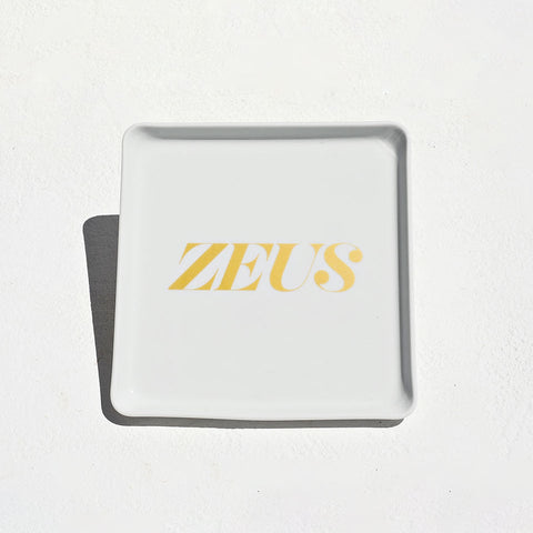 Πιάτο Λευκή Πορσελάνη Zeus Tomy K 21x21cm