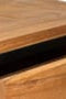 Κομοδίνο Side Table από Ξύλο Teak & Μεταλλική Βάση Aimi 50x50x45cm