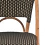 Πλεκτή Καρέκλα από Bamboo & Συνθετικό Rattan Kwame 52x55x96cm
